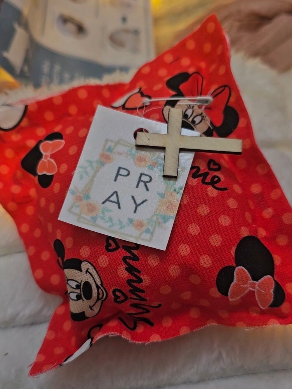 Handmade Pocket Prayer  Pillow
